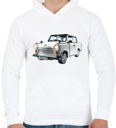 printfashion LEGO Trabant - Retro autó - Férfi kapucnis pulóver - Fehér (15533120)