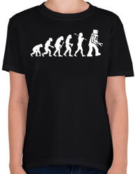 printfashion Az emberiség evolúciója - fehér - Gyerek póló - Fekete (13579593)