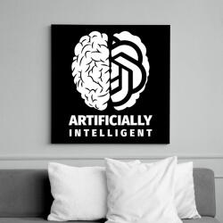 printfashion Artificially intelligent - Vászonkép - Fekete (14581541)