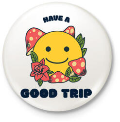 printfashion goodtrip - Kitűző, hűtőmágnes - Fehér (10455185)
