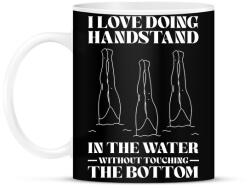 printfashion I love doing handstand - Bögre - Fekete (15910761)