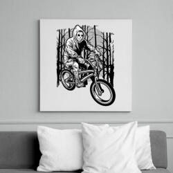 printfashion Biciklis gyilkos - Vászonkép - Fehér (6620319)