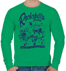 printfashion Rockabilly baby - Férfi pulóver - Zöld (194560)