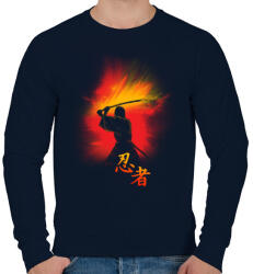 printfashion Nindzsa küldetés - Férfi pulóver - Sötétkék (58748)