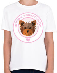 printfashion Büszke gazdi: Yorkie - Gyerek póló - Fehér (1937496)