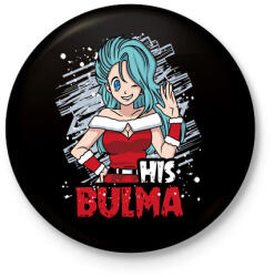 printfashion His Bulma - Kitűző, hűtőmágnes - Fekete (3092961)