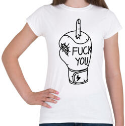 printfashion FCK tatto - Női póló - Fehér (15995076)