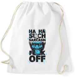 printfashion Gorilla - fuck off - Sportzsák, Tornazsák - Fehér (4218049)