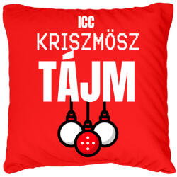 printfashion CHRISTMAS TIME - Párnahuzat, Díszpárnahuzat - Piros (10139037)