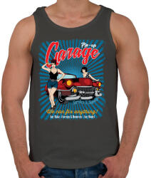 printfashion Csúcsgarázs - Férfi atléta - Sötétszürke (177304)