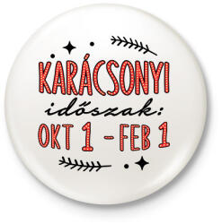 printfashion Karácsonyi időszak - Kitűző, hűtőmágnes - Fehér (11469458)