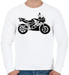 printfashion cbr125 - Férfi pulóver - Fehér (2913389)