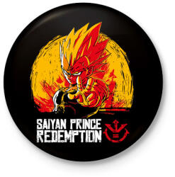printfashion Dragon Ball Redemption - Kitűző, hűtőmágnes - Fekete (3100355)