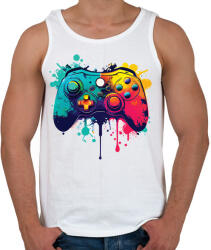 printfashion gamer - Férfi atléta - Fehér (16639238)