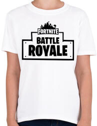 printfashion Fortnite Battle Royale - Gyerek póló - Fehér (1048079)