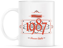 printfashion since-1987-red-black - Bögre - Fehér (790690)