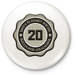 printfashion 20 - Kitűző, hűtőmágnes - Fehér (7236493)