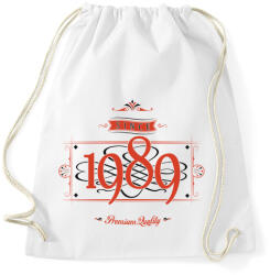 printfashion since-1989-red-black - Sportzsák, Tornazsák - Fehér (531521)