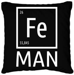 printfashion Periodic Ironman Fehér - Párnahuzat, Díszpárnahuzat - Fekete (4257045)