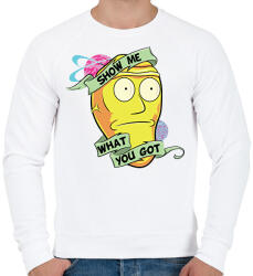 printfashion Show me - Férfi pulóver - Fehér (1993100)