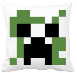 printfashion Creeper Minecraft - Párnahuzat, Díszpárnahuzat - Fehér (14506580)
