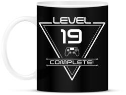 printfashion level-complete-19-white - Bögre - Fekete (1080169)