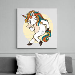 printfashion Unikornis - Vászonkép - Fehér (13617555)