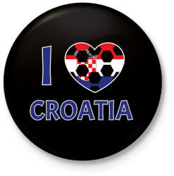 printfashion I love Croatia - Kitűző, hűtőmágnes - Fekete (10790786)