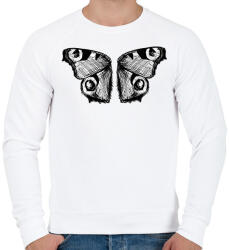 printfashion Lepkeszárny (fekete-fehér) - Férfi pulóver - Fehér (15471365)