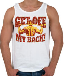printfashion Get off my back! - Férfi atléta - Fehér (14445701)