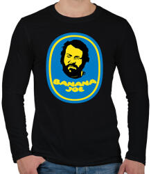 printfashion Banana Joe - Bud Spencer - Férfi hosszú ujjú póló - Fekete (7578280)