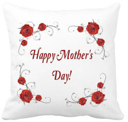 printfashion Happy Mothers Day - Párnahuzat, Díszpárnahuzat - Fehér (4711256)
