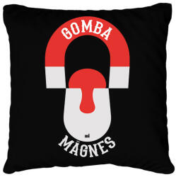 printfashion Gomba mágnes gombász ajándék - Párnahuzat, Díszpárnahuzat - Fekete (11613710)