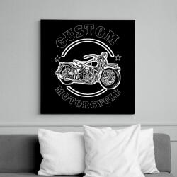 printfashion custom motorcycle - Vászonkép - Fekete (11596791)