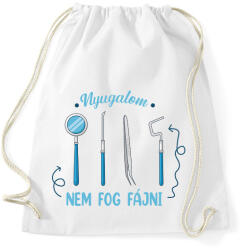 printfashion Nem fog fájni - Fogorvos - Sportzsák, Tornazsák - Fehér (7233900)