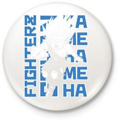 printfashion Dragonball - Son Gohan kamehameha - Kitűző, hűtőmágnes - Fehér (15862553)