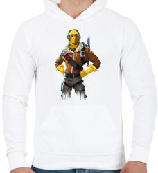 printfashion Fortnite Player - Férfi kapucnis pulóver - Fehér (2002276)