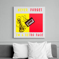 printfashion never forget2 - Vászonkép - Fehér (6627669)