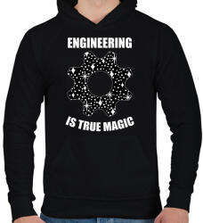 printfashion True magic - Férfi kapucnis pulóver - Fekete (13544729)