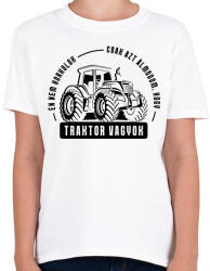 printfashion Azt álmodom traktor vagyok - Gyerek póló - Fehér (3423196)