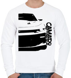 printfashion Chevrolet Camaro Half - Férfi pulóver - Fehér (7590151)