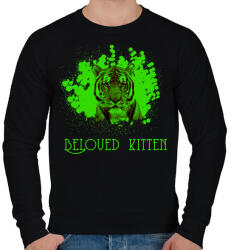 printfashion beloved kitten - Férfi pulóver - Fekete (1563760)