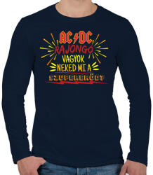 printfashion ACDC rajongó - Férfi hosszú ujjú póló - Sötétkék (2648157)