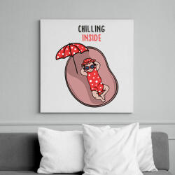 printfashion Baba Chill - Vászonkép - Fehér (6637140)