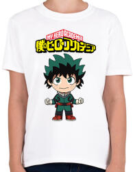 printfashion MHA Izuku Midoriya - Gyerek póló - Fehér (1834385)