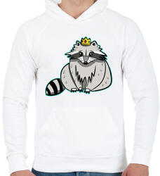 printfashion Mosómaci - Férfi kapucnis pulóver - Fehér (2017369)