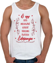 printfashion Ő egy Édesanya - Férfi atléta - Fehér (13297398)