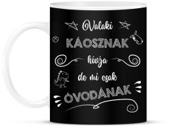 printfashion Óvodának hívjuk - Bögre - Fekete (7305140)