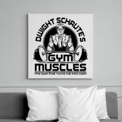 printfashion Dwight Schrute's Gym - Vászonkép - Fehér (6635029)