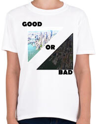 printfashion Good Or Bad - Gyerek póló - Fehér (1269588)